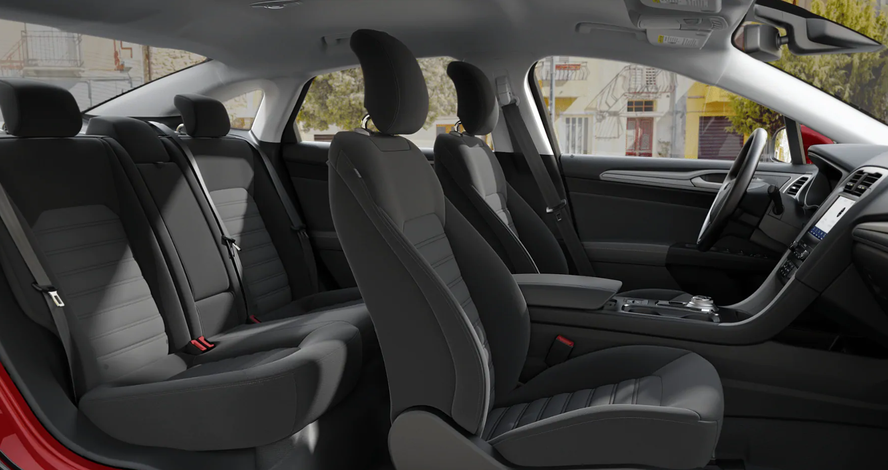 2020 Ford Fusion Sedan SE Side View Interior Seating Picture.png